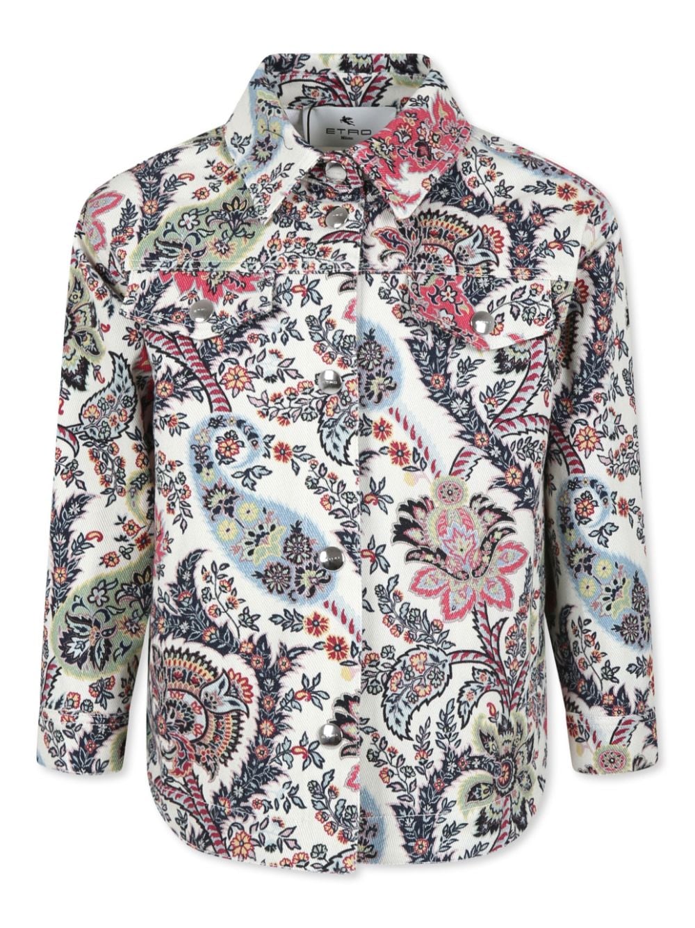 Multicolor paisley print shirt