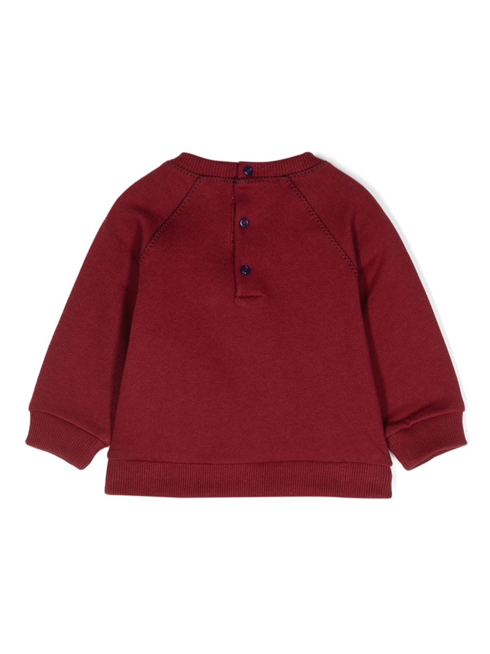 Burgundy sweatshirt with Pegasus embroidery