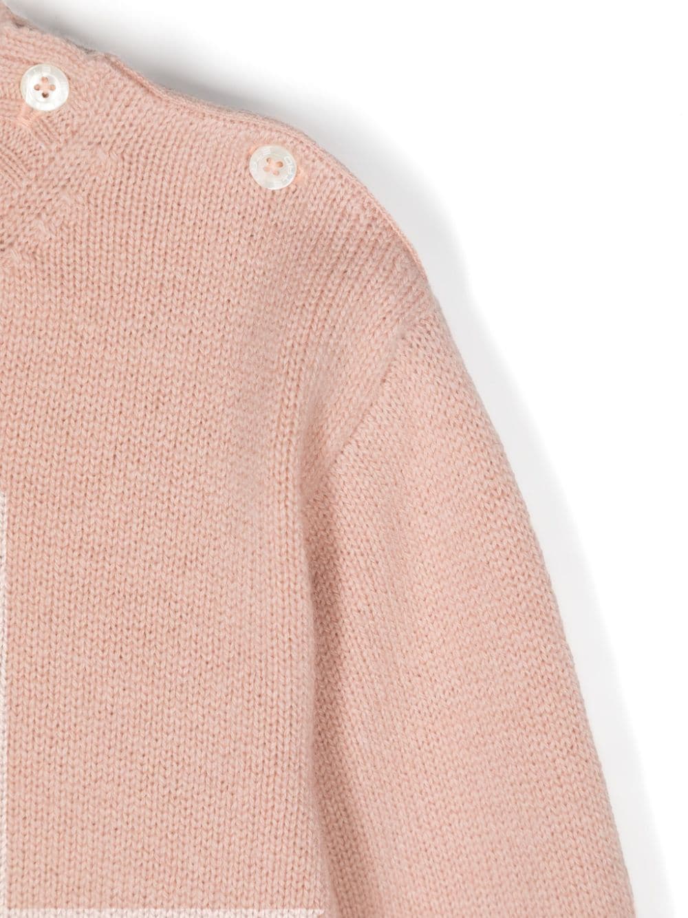 Baby pink Pegasus embroidery sweater