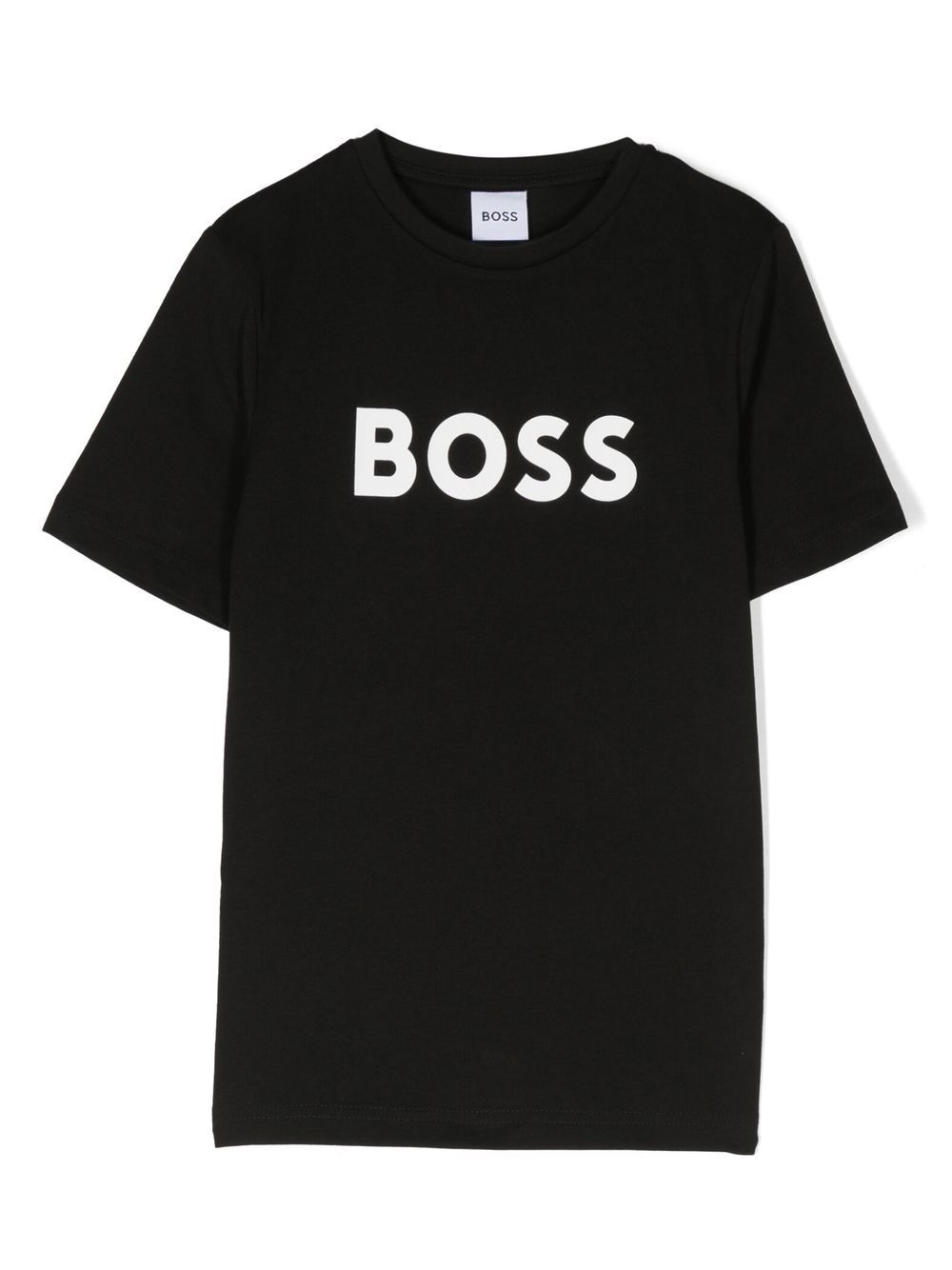 Black logo print t-shirt