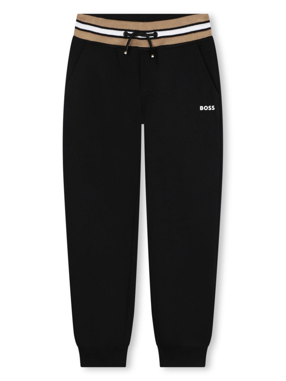 Black tracksuit and logo sweatshirt (2 pieces)