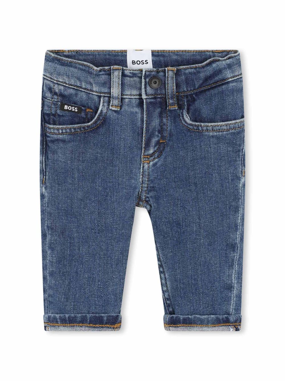 Jeans blu denim neonato