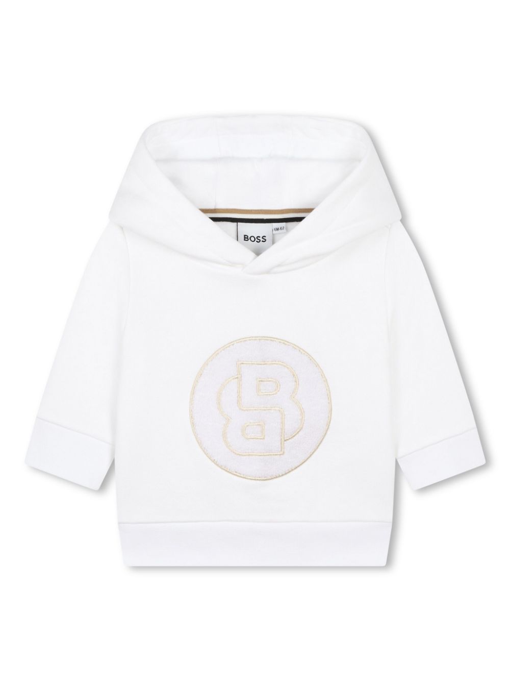 White monogram baby sweatshirt