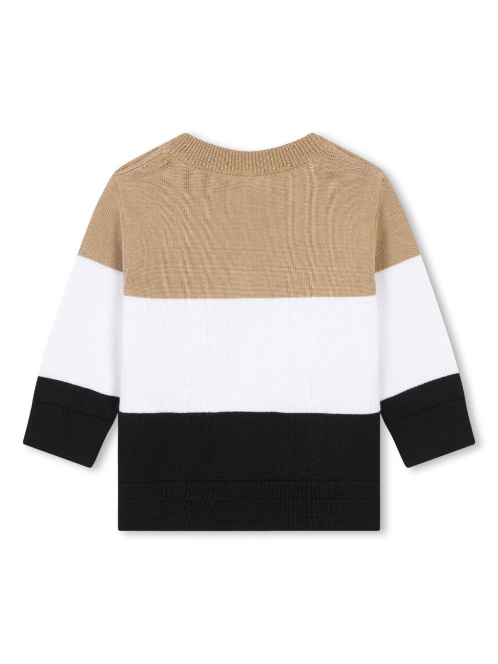 Tricolour baby sweater