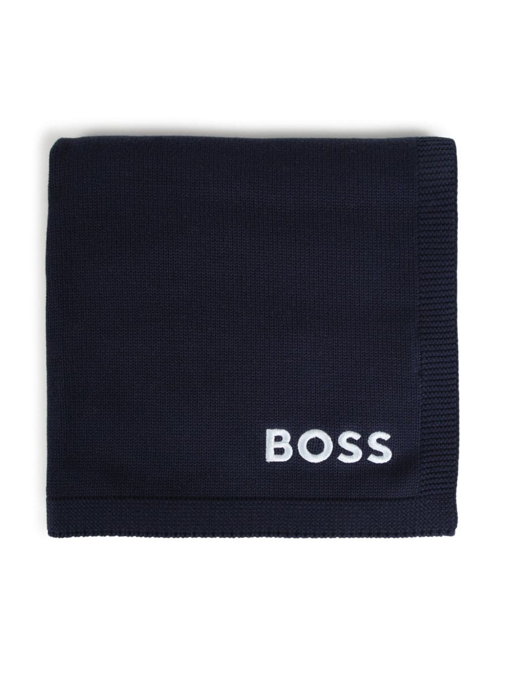 Coperta blu logo ricamo