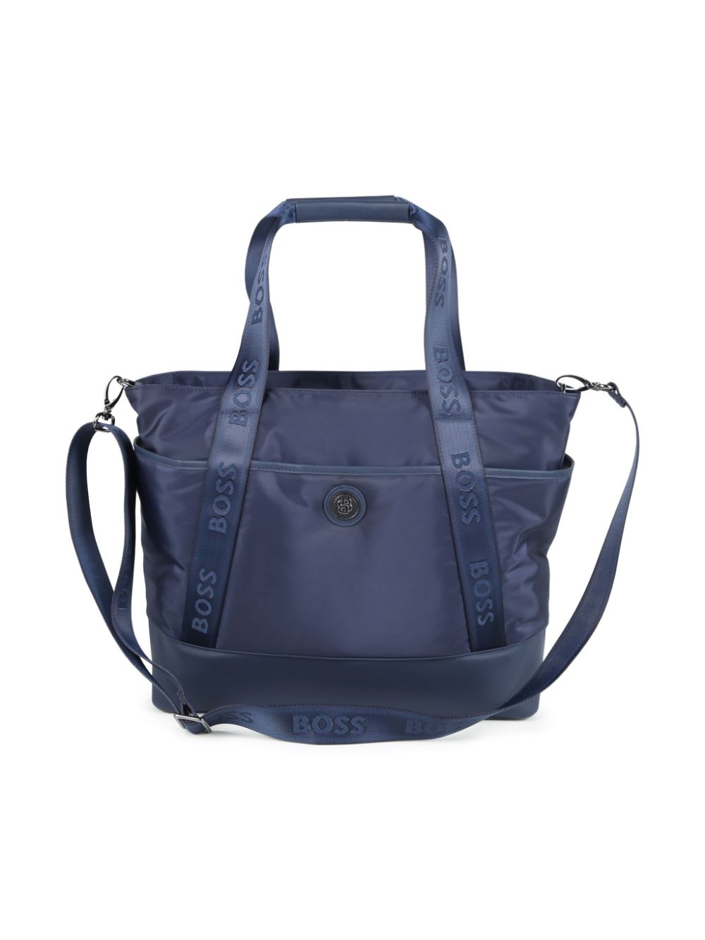 Blue Mom Bag with Logo Handles