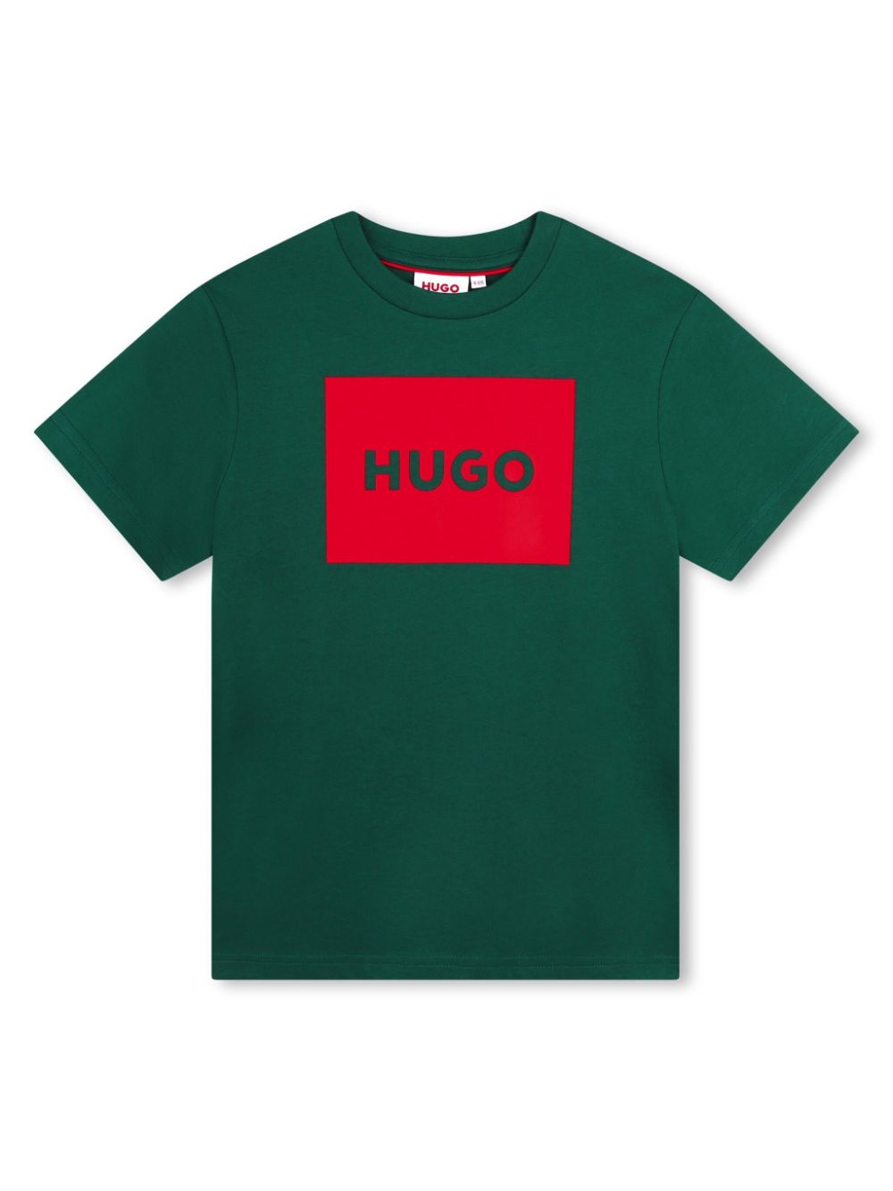 Green T-shirt with logo print