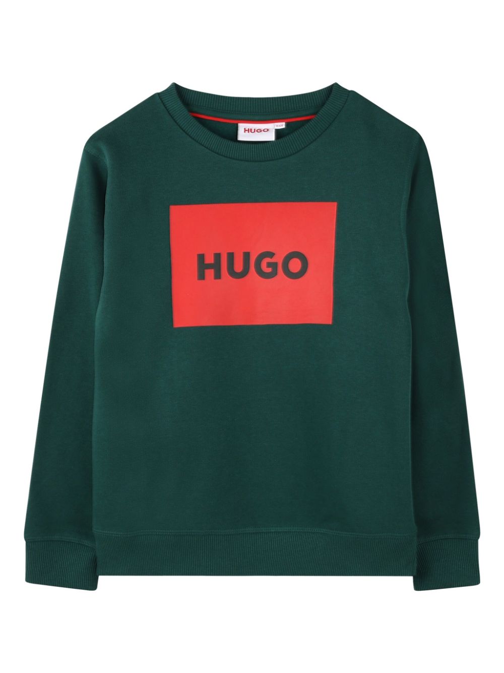 Green logo box sweatshirt