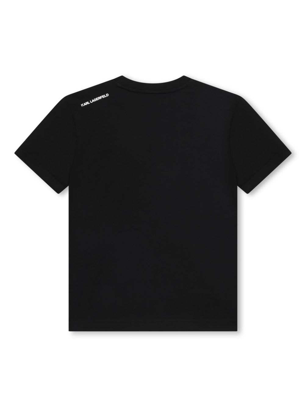 Black T-shirt with logo print