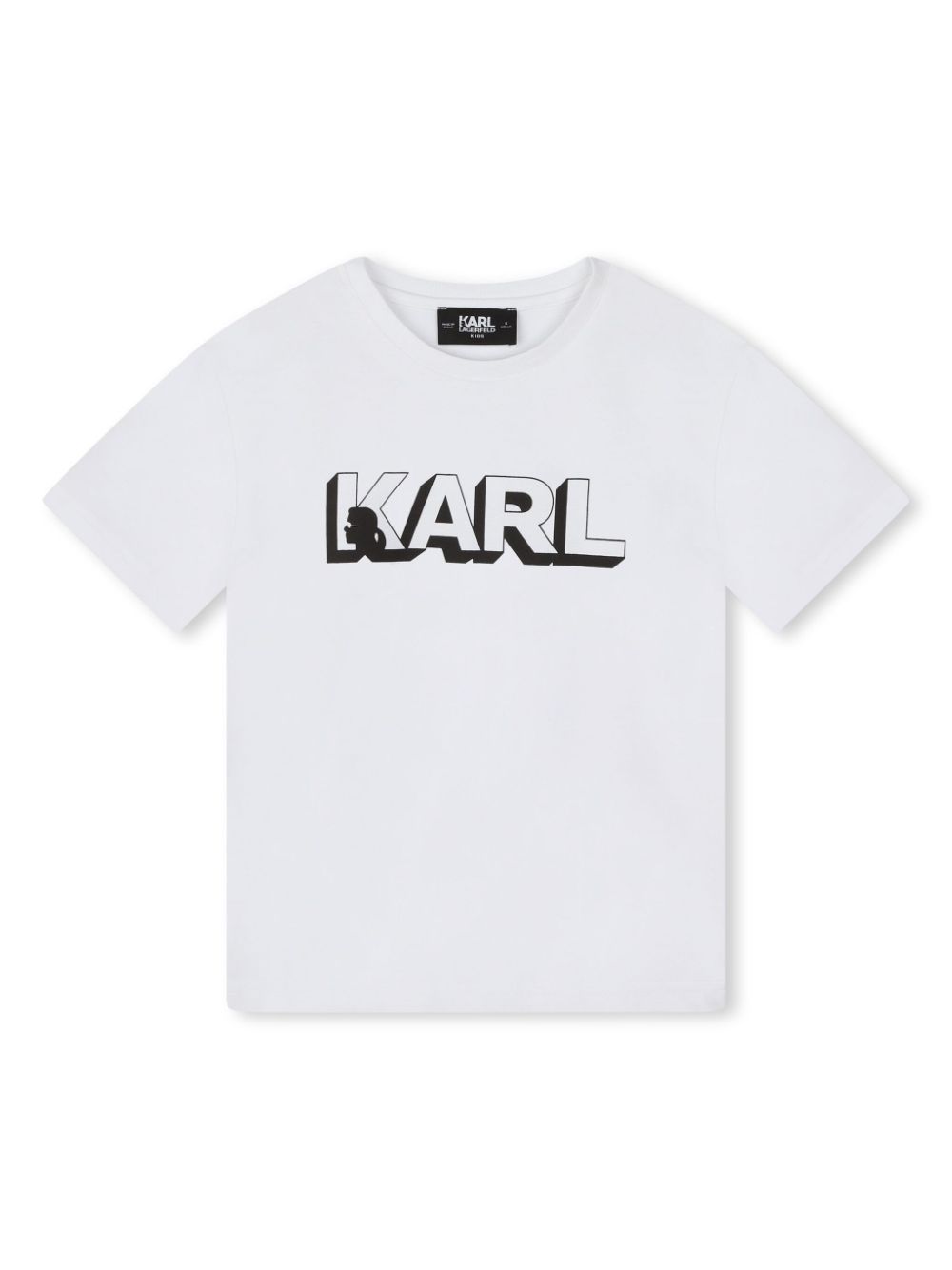 White t-shirt 3d logo