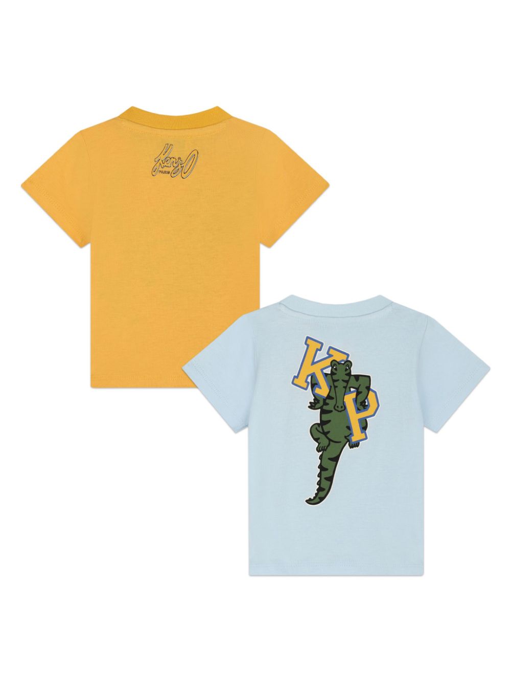 Yellow/light blue t-shirt set