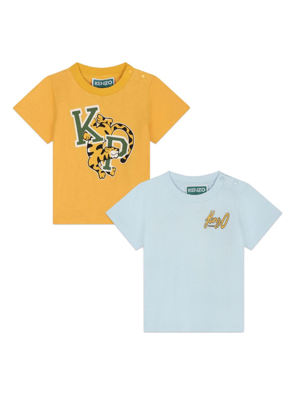 Yellow/light blue t-shirt set