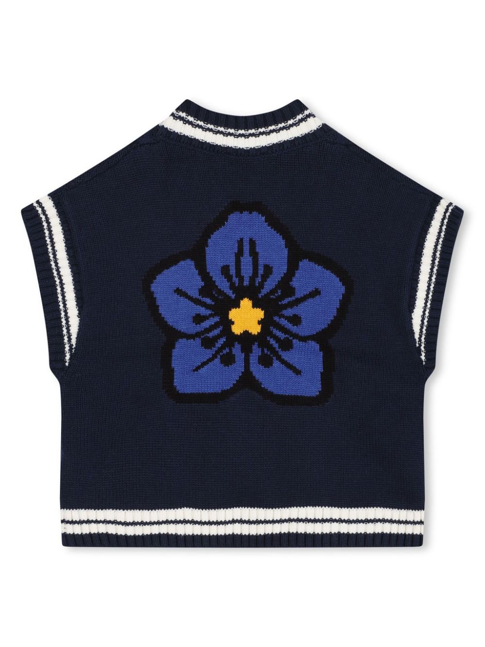 Gilet blu Boke Flower