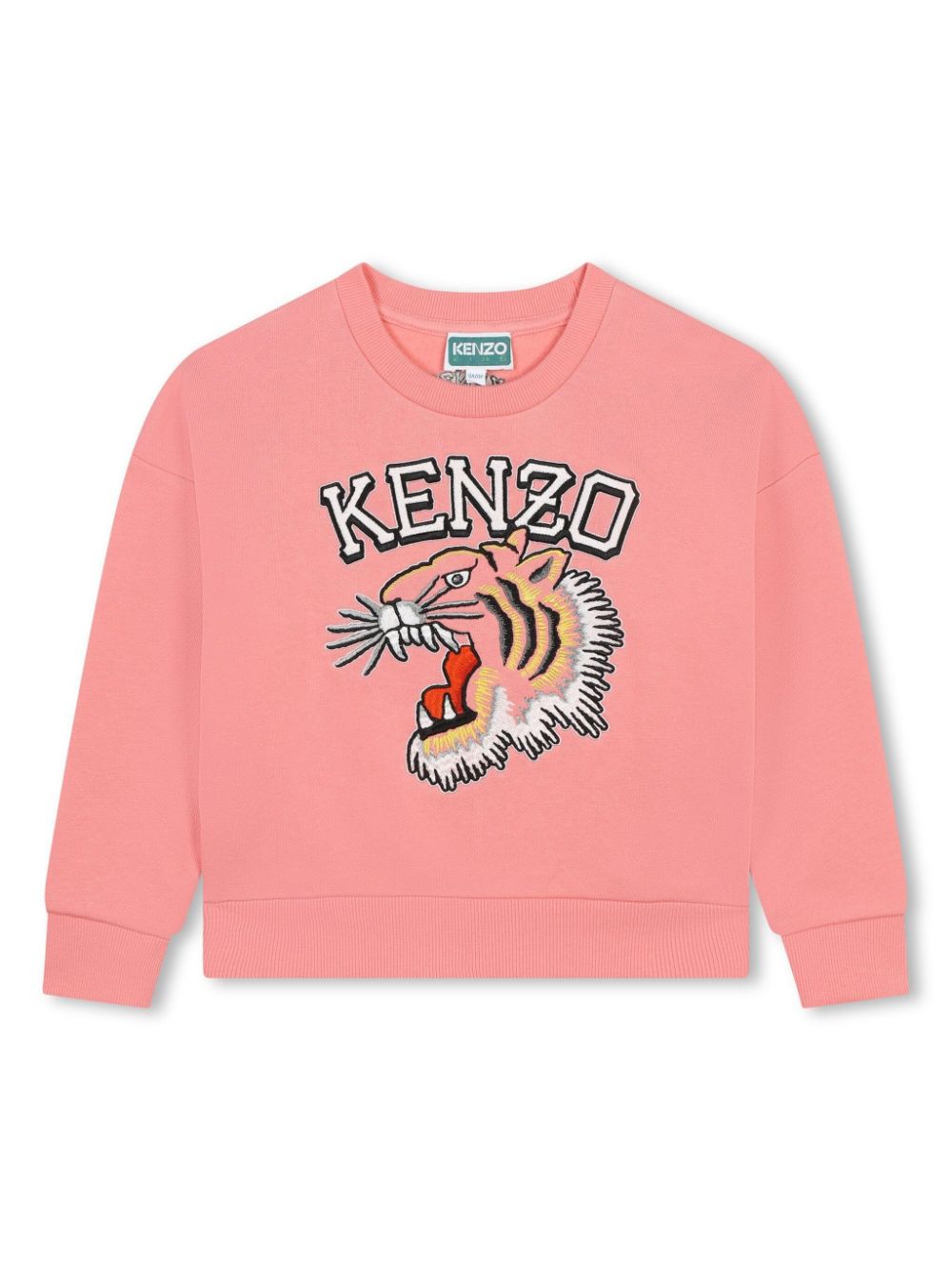 Fuchsia tiger logo sweatshirt