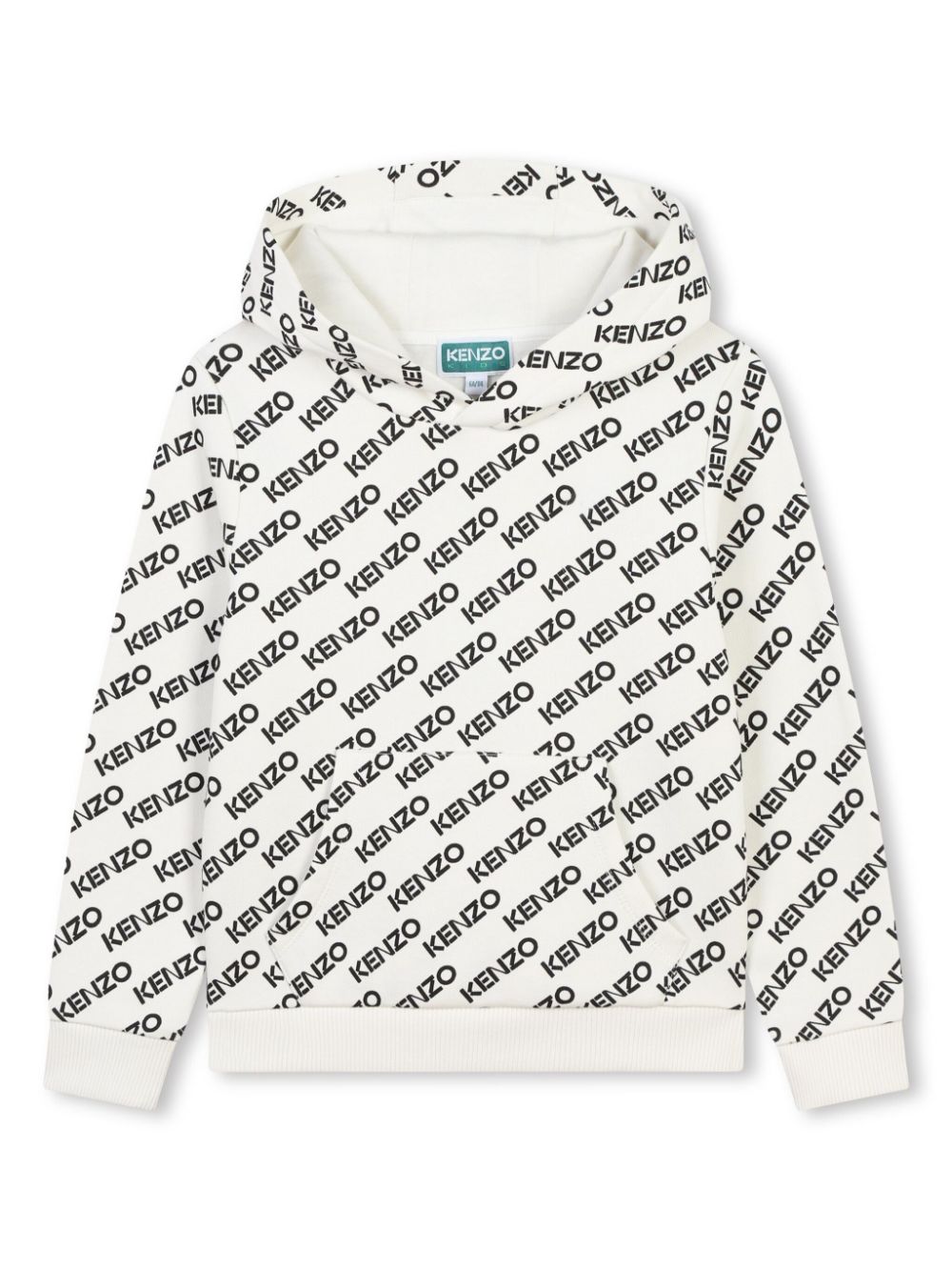 White sweatshirt with all-over logo