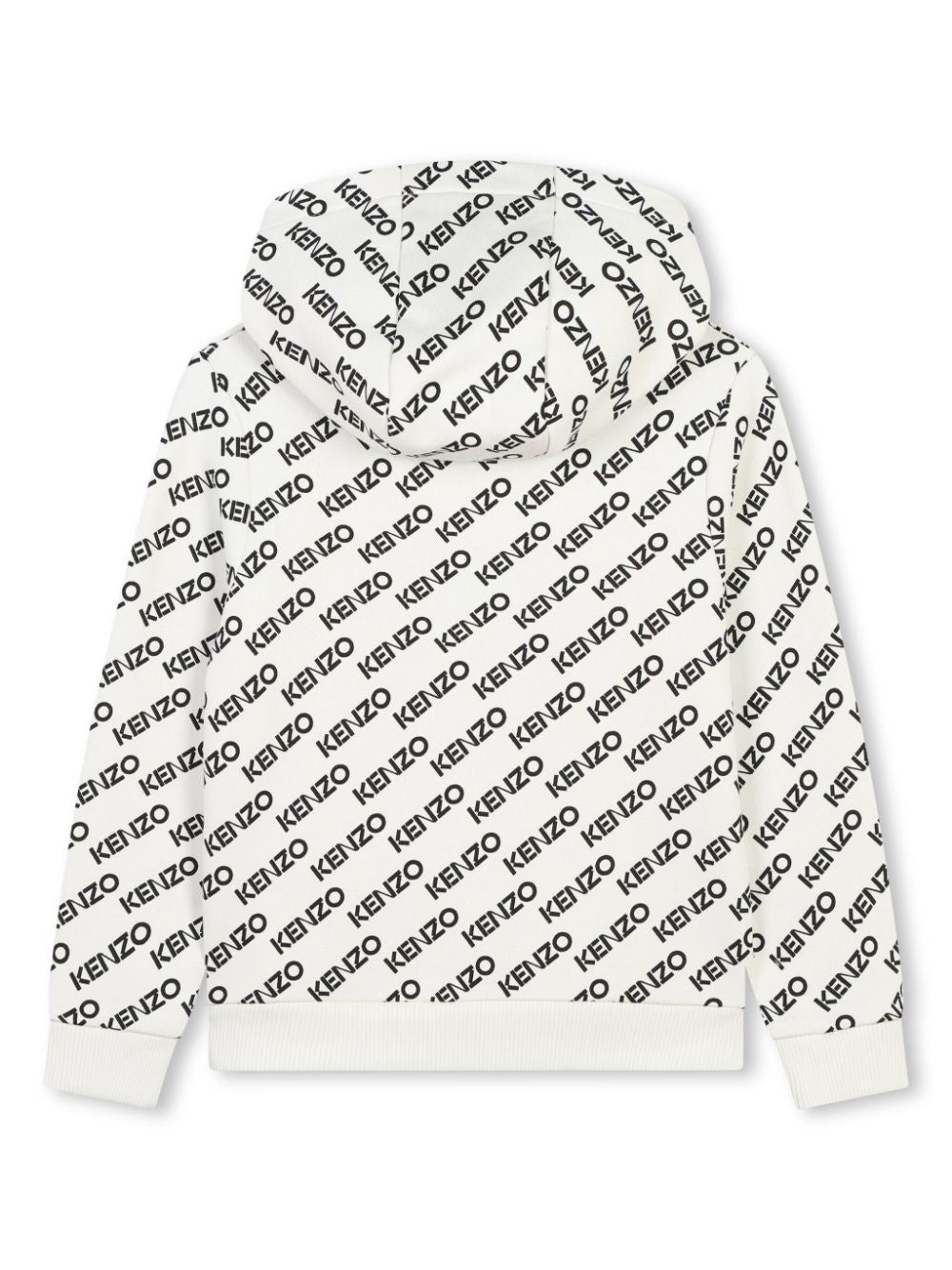 White sweatshirt with all-over logo