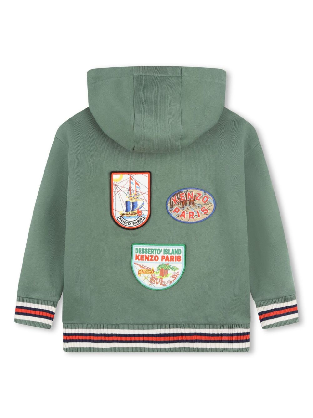 Green sweatshirt patch retro