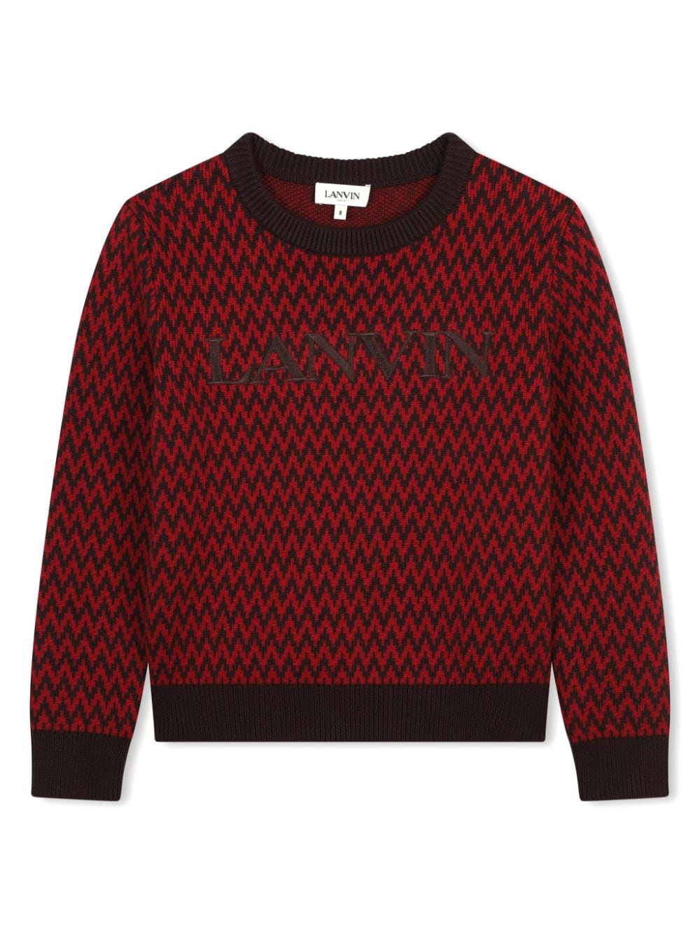 Red Crub Pattern Sweater