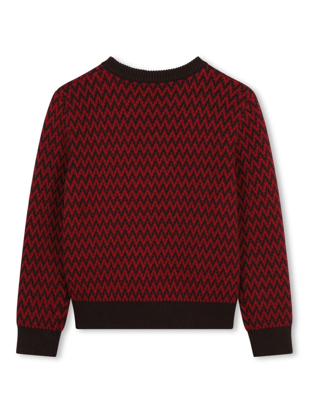 Red Crub Pattern Sweater