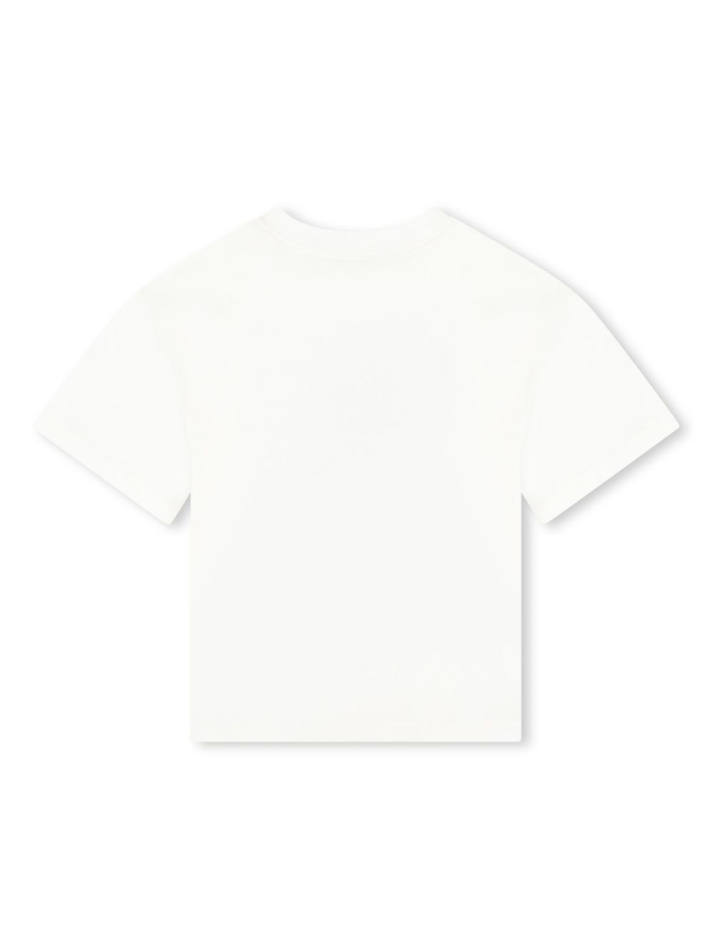 White T-shirt with sneakers logo