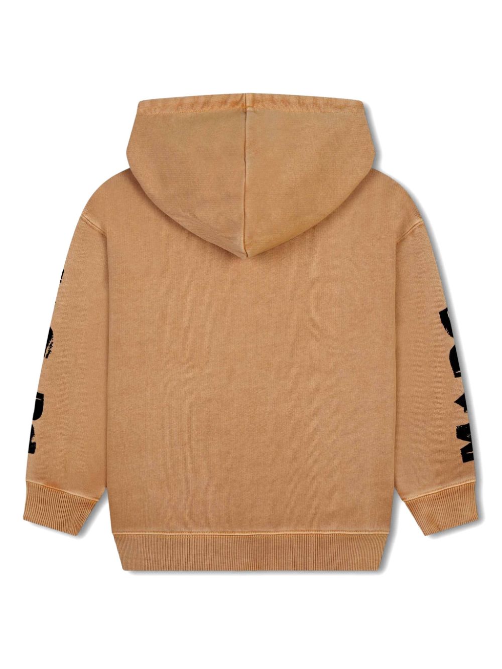 Brown sweatshirt with logo sleeves