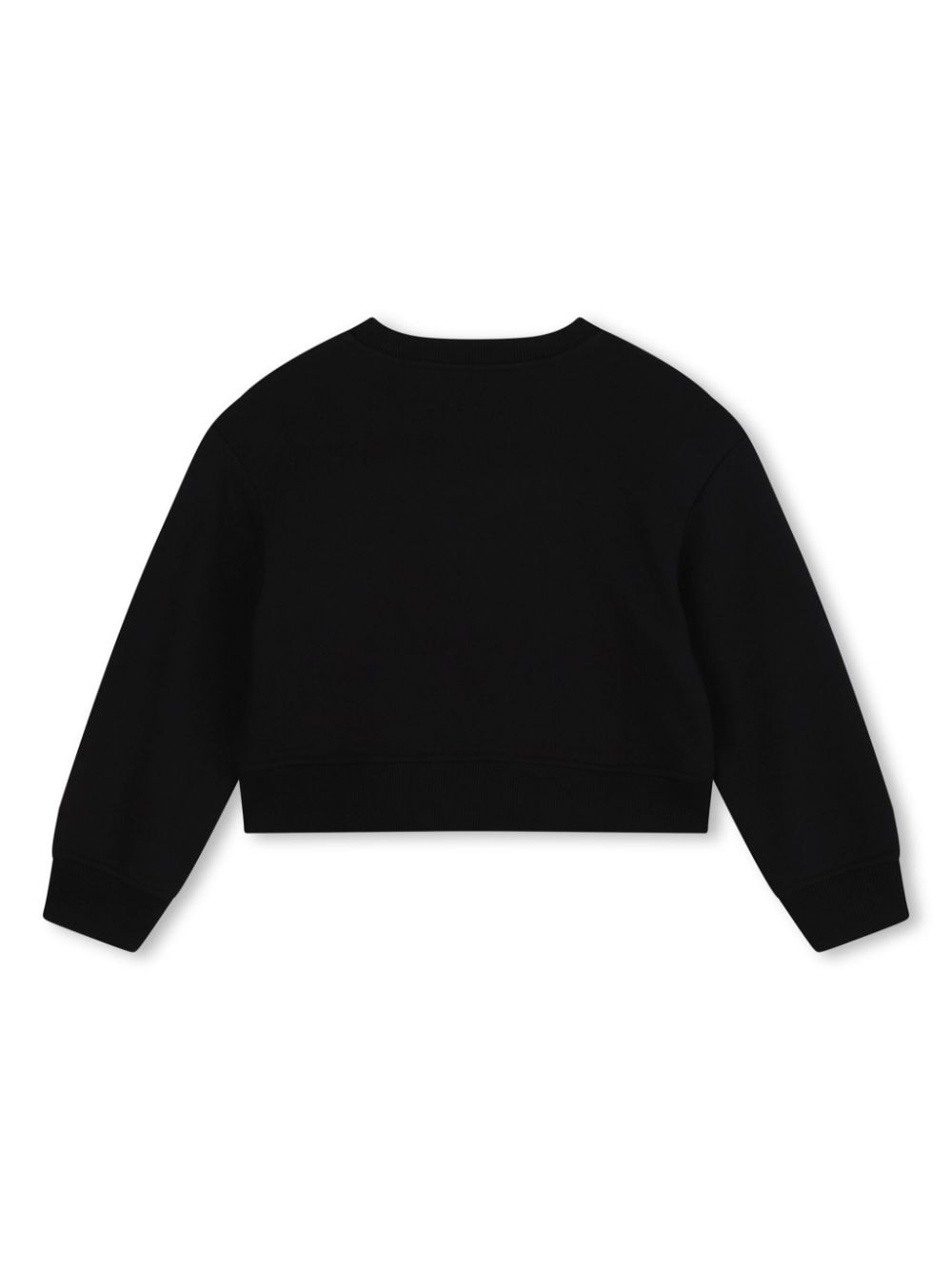 Black sweatshirt with sequin logo