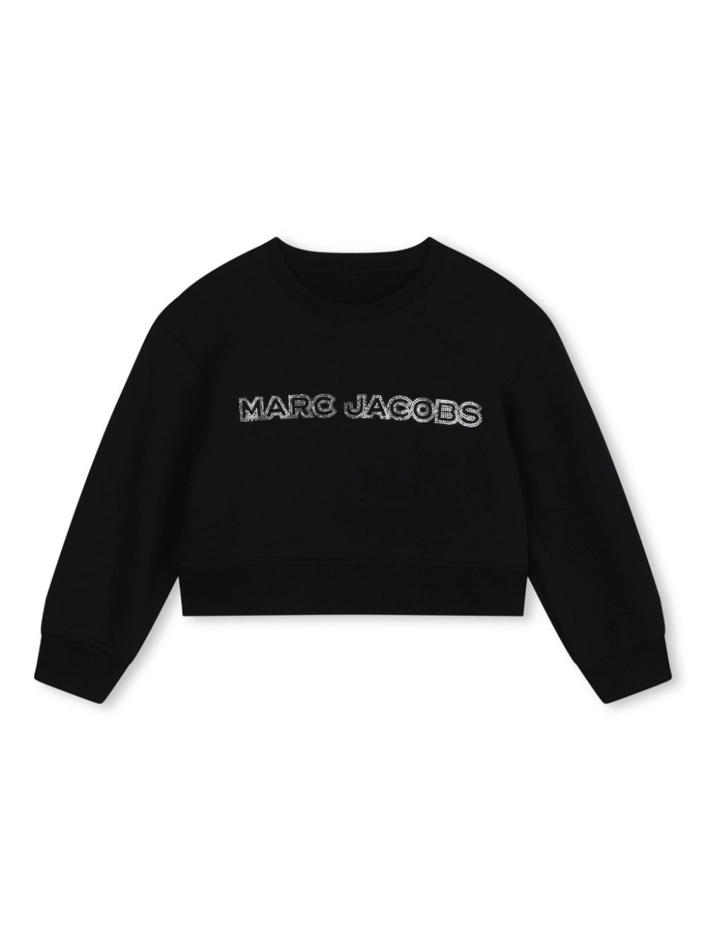 Black sweatshirt with sequin logo