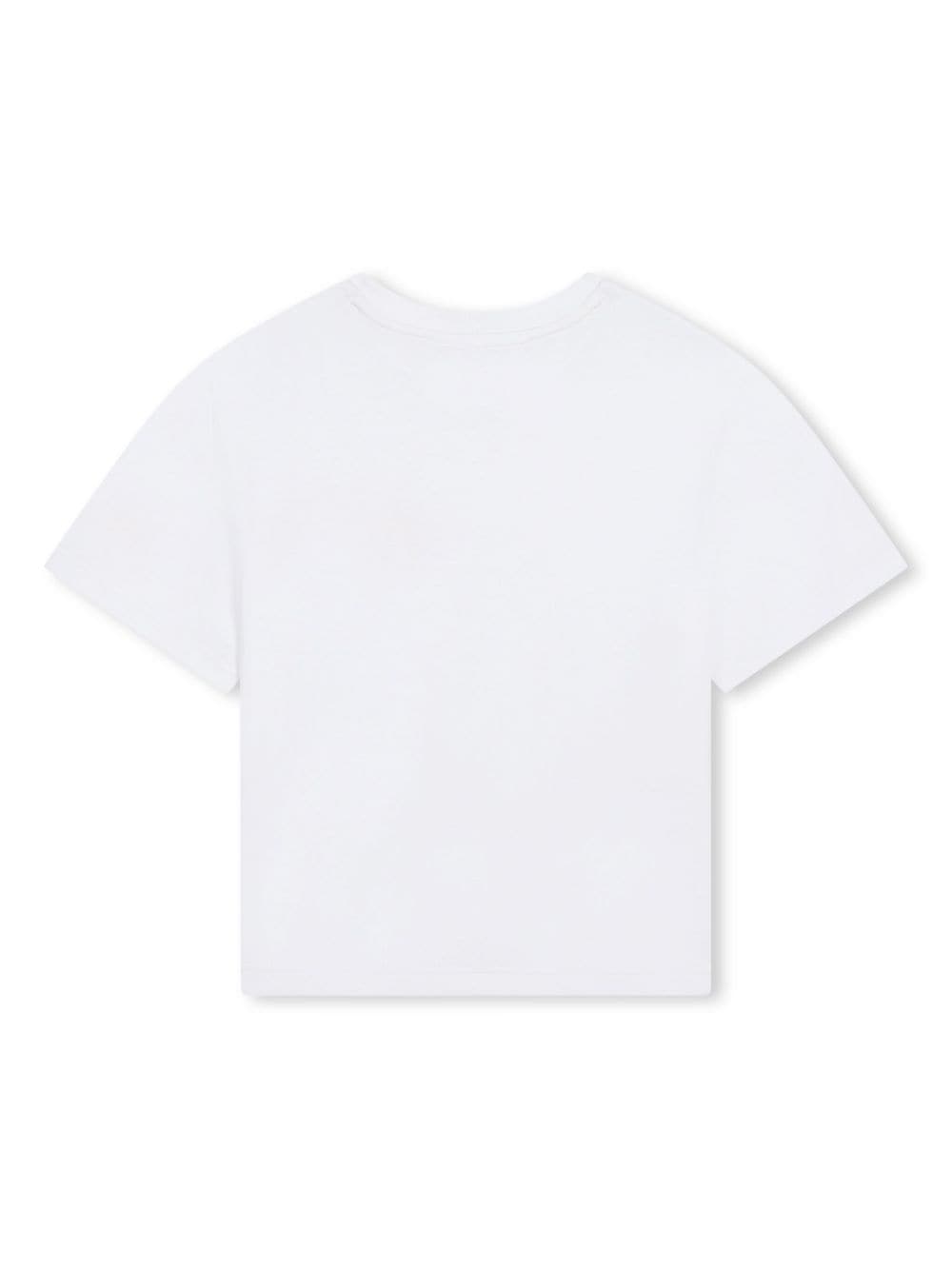 White T-shirt with smile pocket