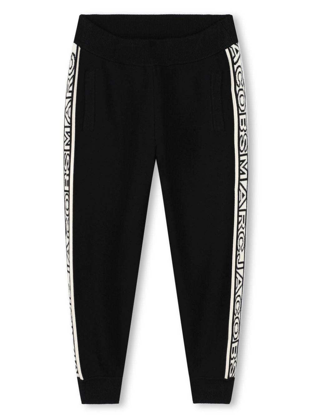 Black tracksuit with logo stripes