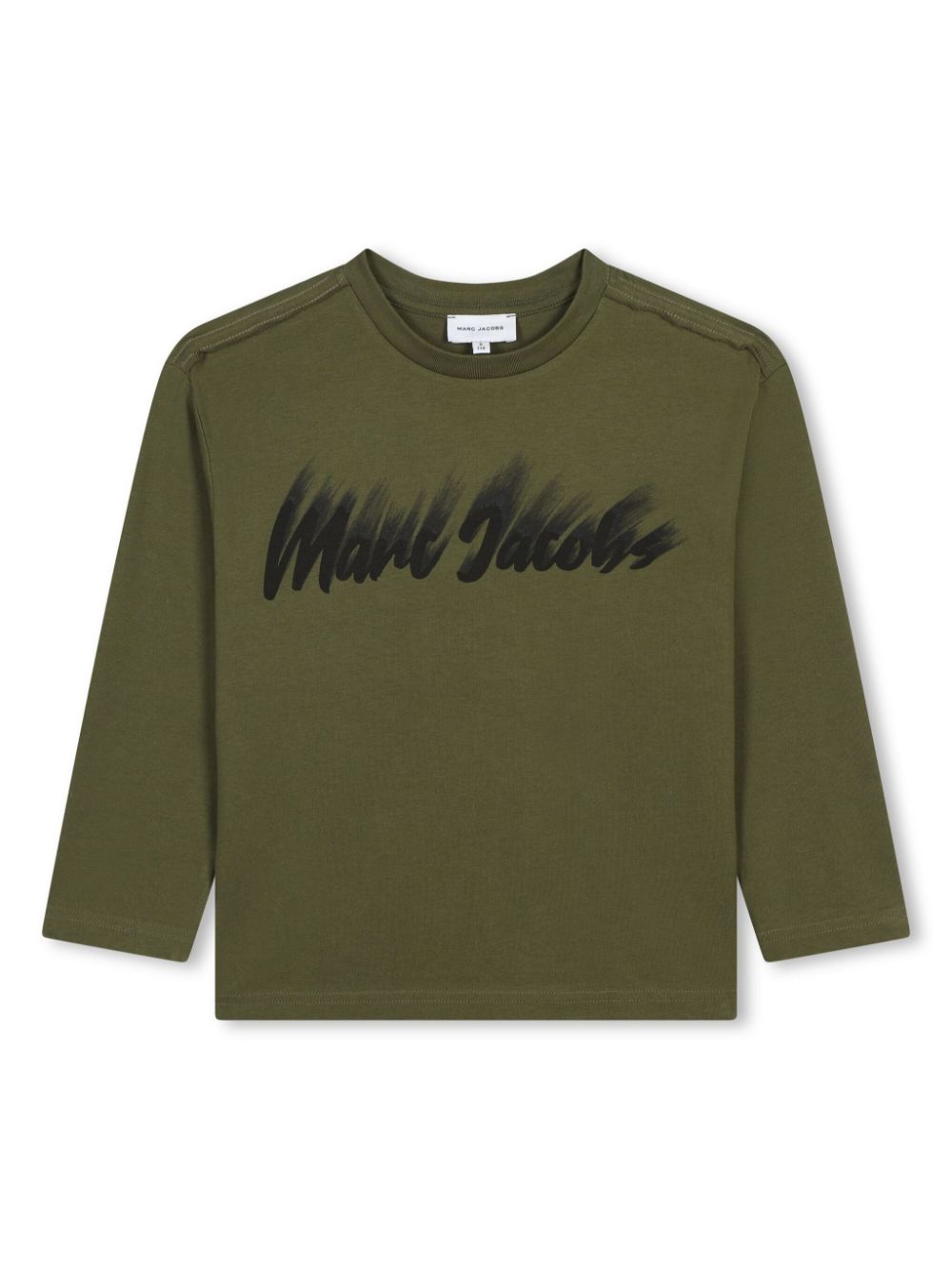 Military green shirt with shaded logo