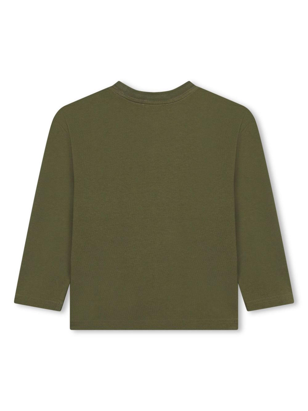 Military green shirt with shaded logo