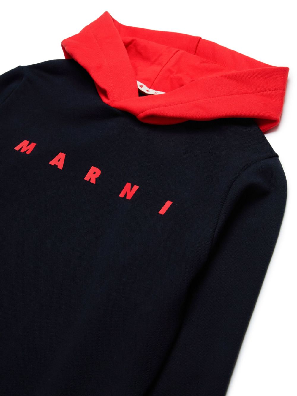 Black/red sweatshirt with lettering logo