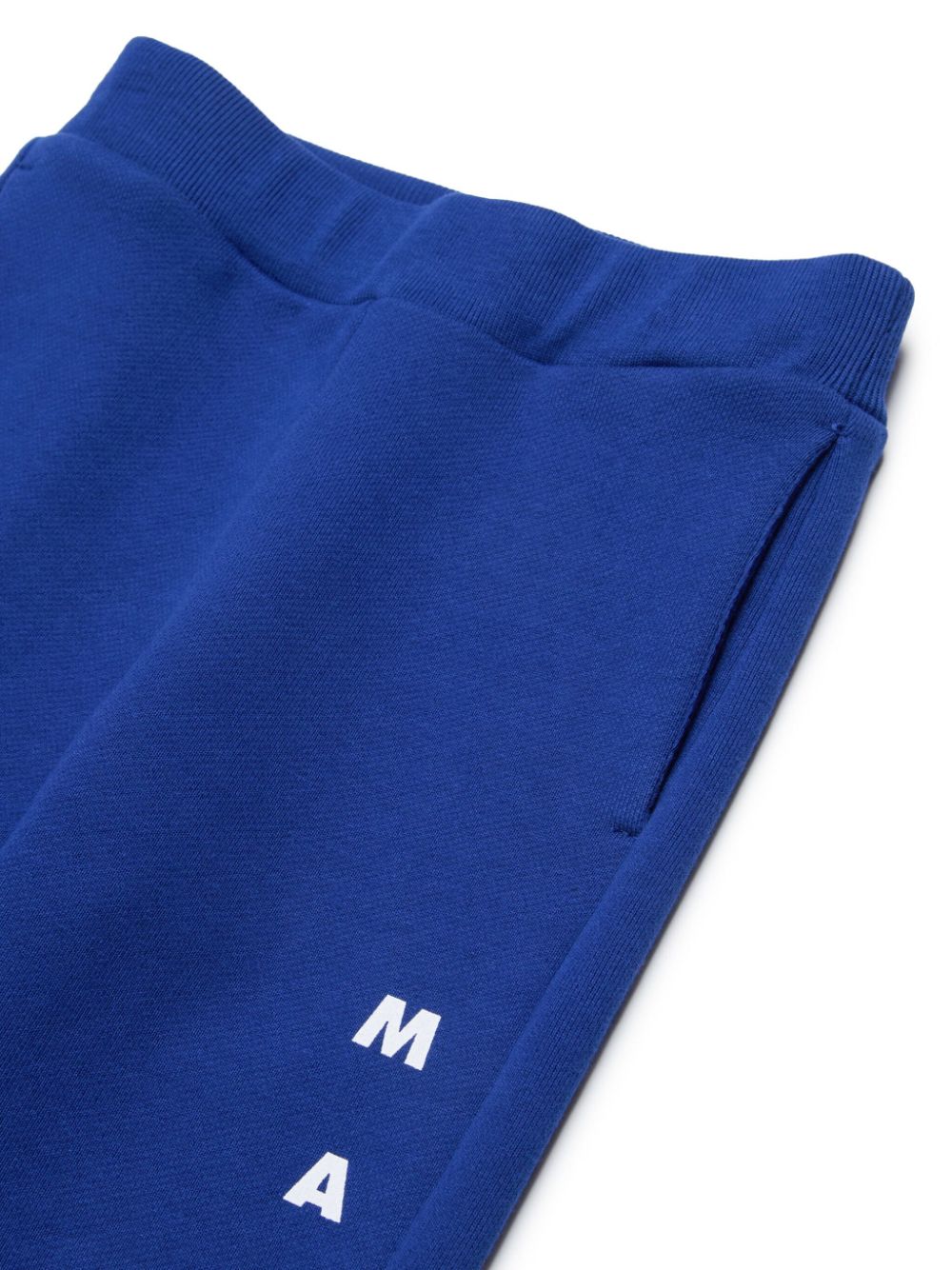 Blue tracksuit with vertical logo for newborns