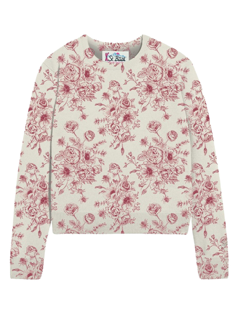 Maglione new queen crop bianco QUE0028 00533G MC2 SAINT BARTH 