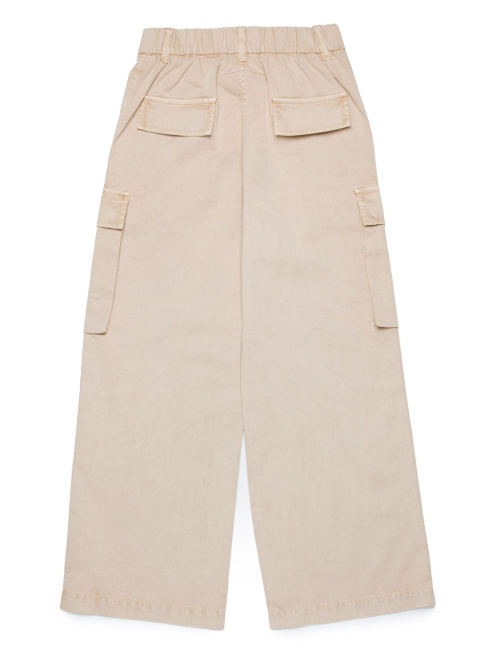 Pantalone cargo beige logo numerico