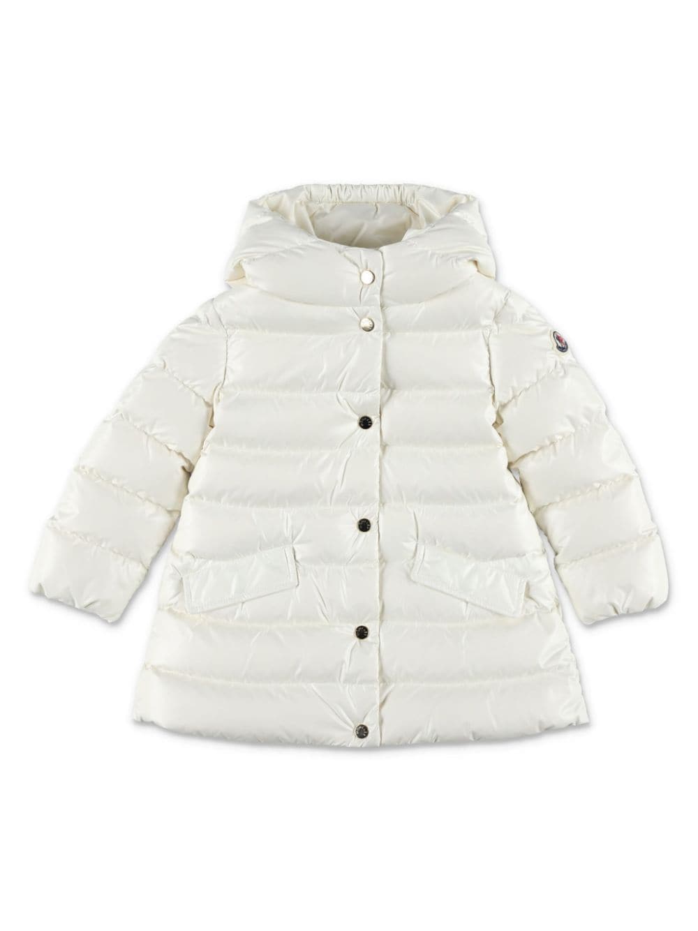 Ibida white long jacket for newborns