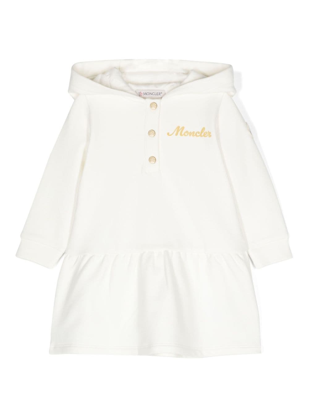 White baby girl sweatshirt dress