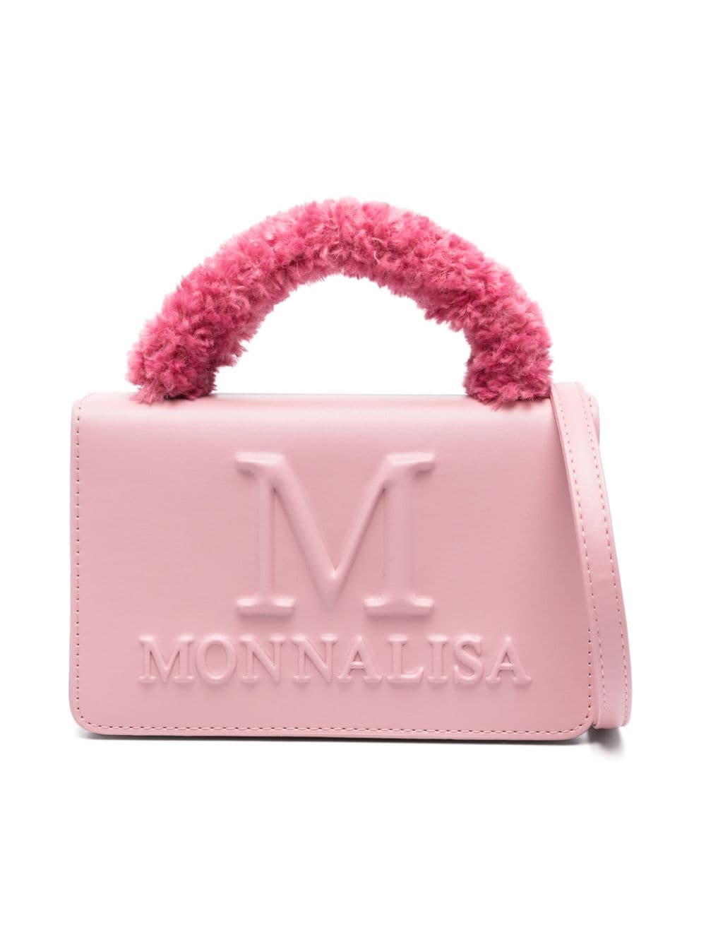 Fuchsia bag with teddy handle