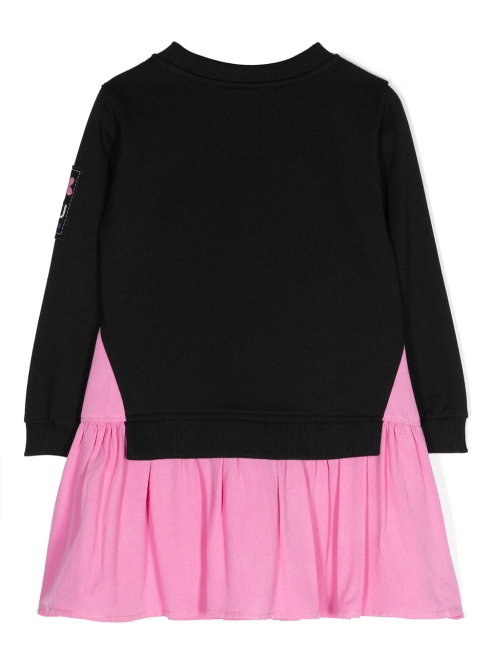 Black and pink dress/sweatshirt with flowers