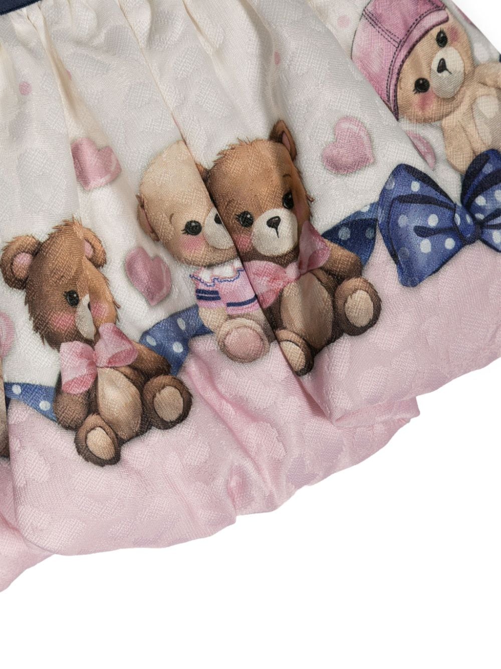 Gonna stampa Teddy blu/rosa