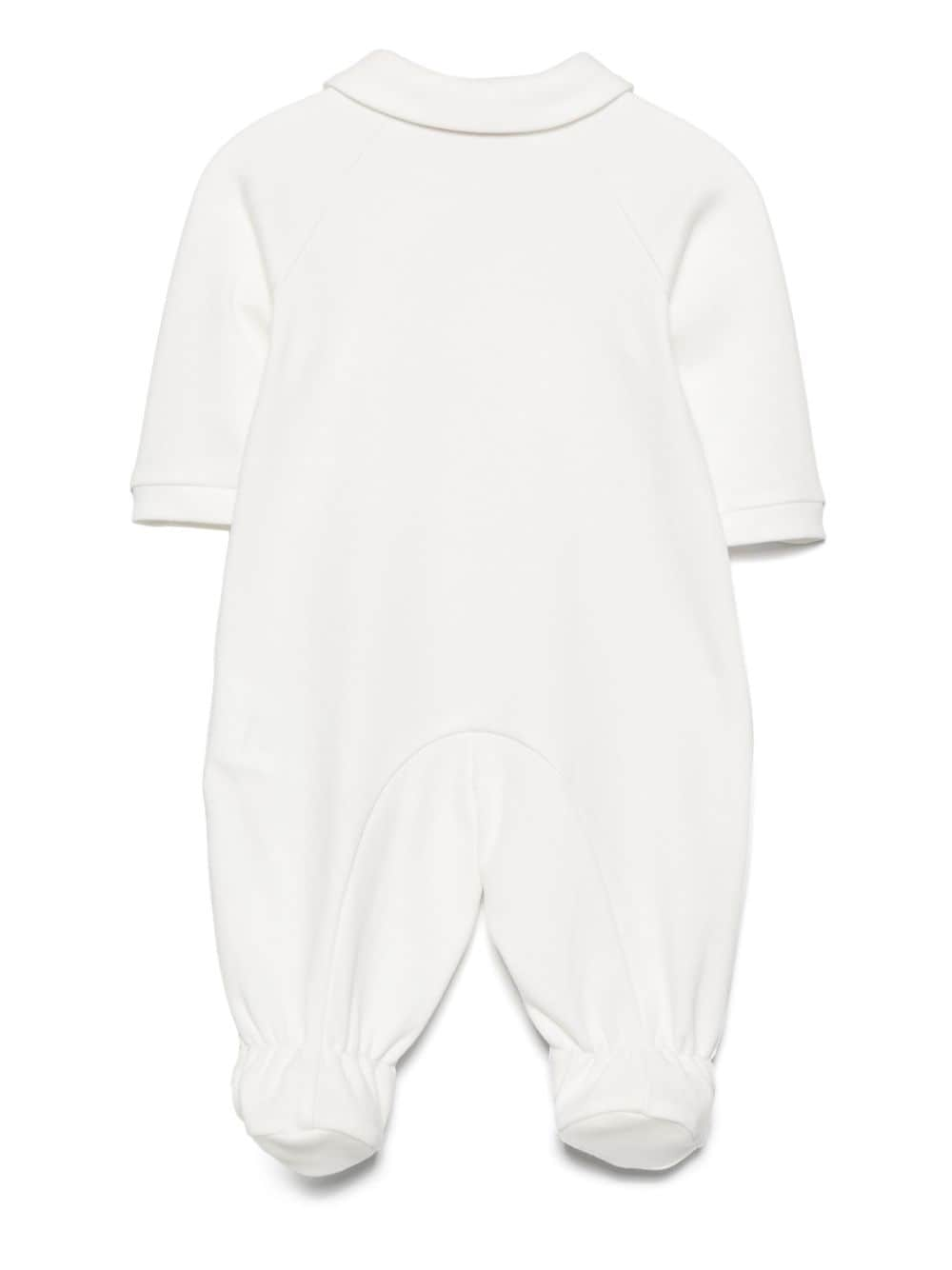 White Teddy Bear Baby Romper