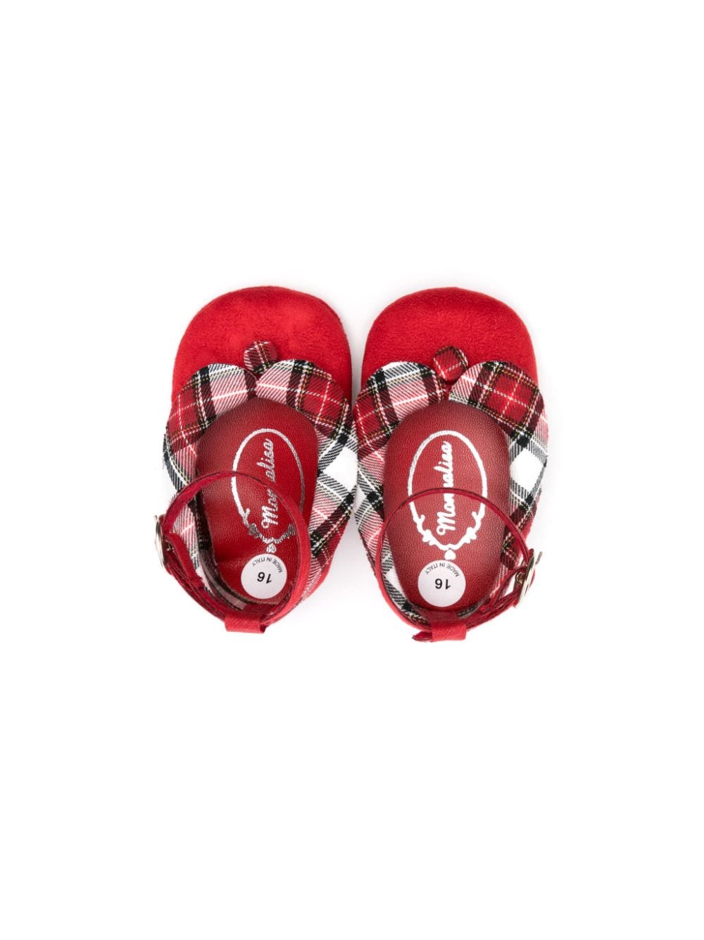 Red shoes tantasia tartan newborn