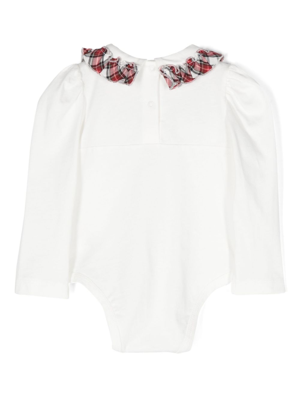 White body with tartan collar for newborn