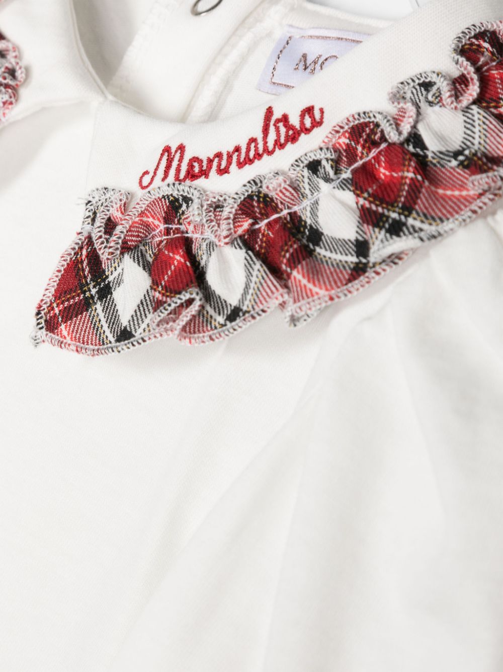 White body with tartan collar for newborn