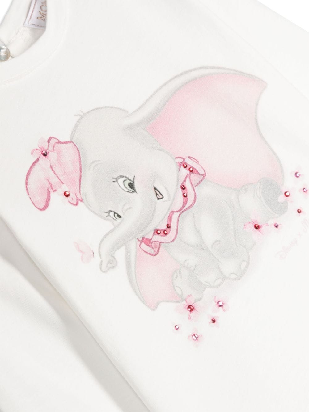 White Dumbo print baby shirt