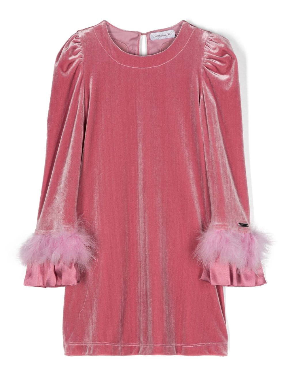 Pink chenille dress