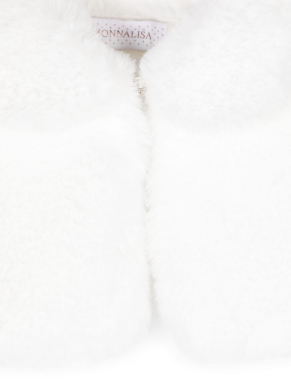 White fur cape cruelty-free newborn