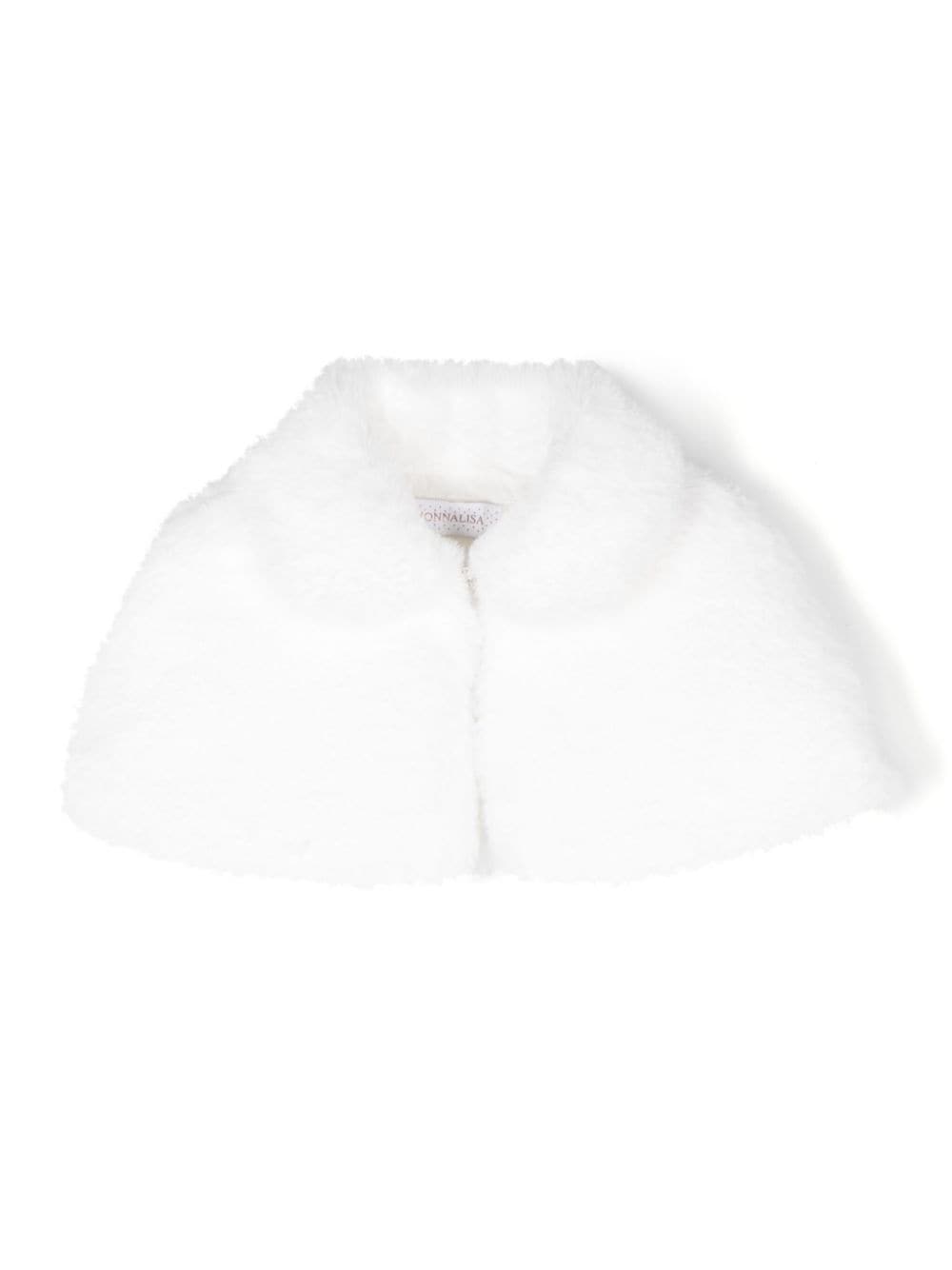 White fur cape cruelty-free newborn