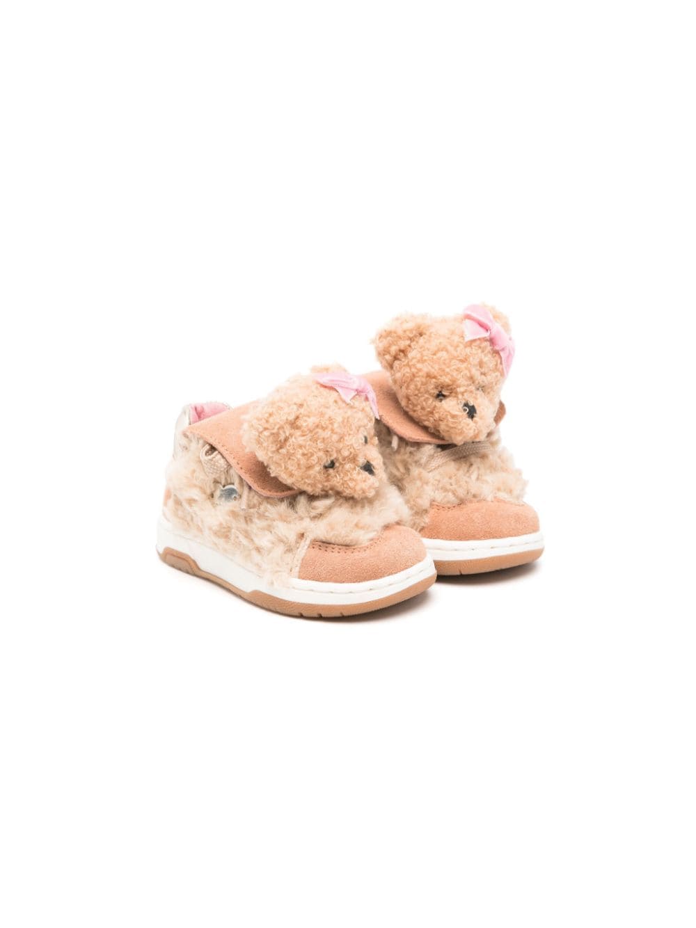 Beige teddy bear shoes