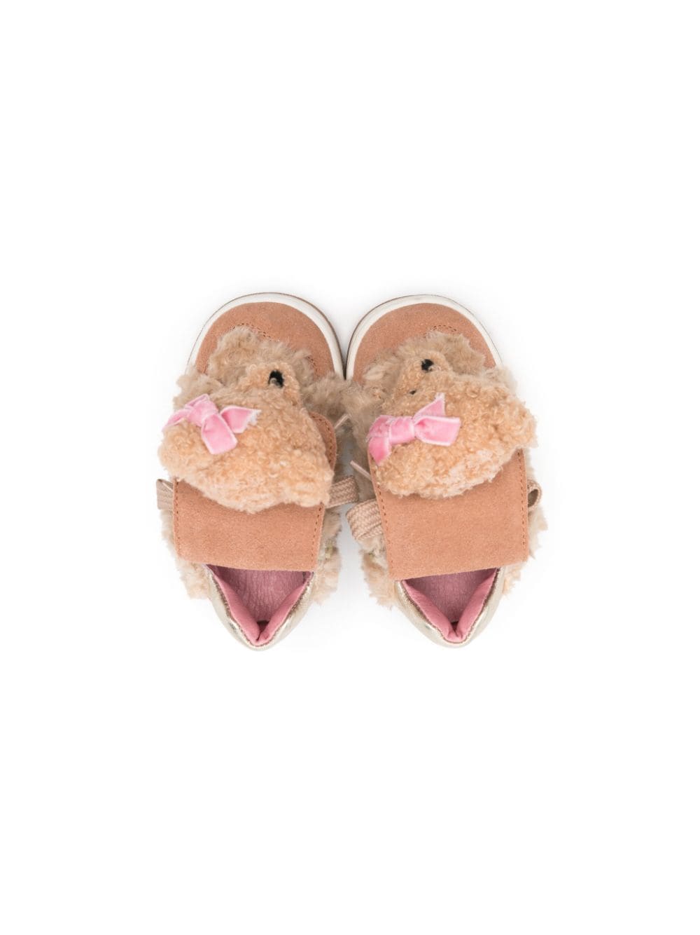 Beige teddy bear shoes